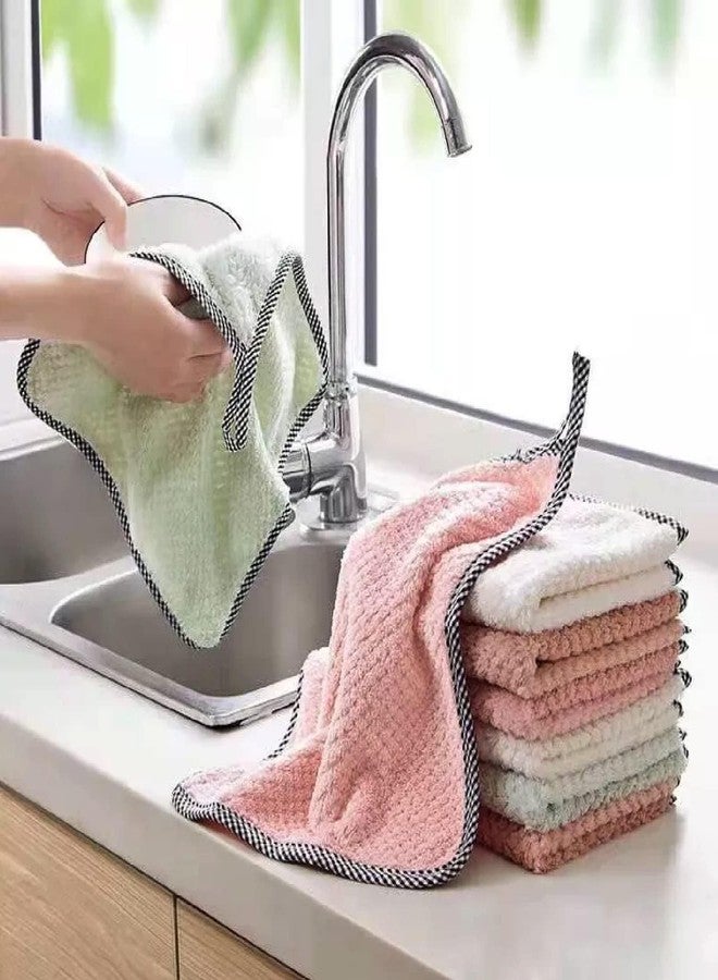 AIMERS Microfiber Cleaning Cloths Super Absorbent Reusable Microfiber Cloth, Multipurpose Cleaning Towels for Kitchen, Car, Window, Stainless Steel, Silverware, 5 Pack 25 x 25cm (Solid) - Image 2